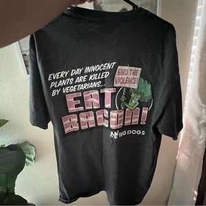 Big Dogs Large Eat Bacon Tee Shirt